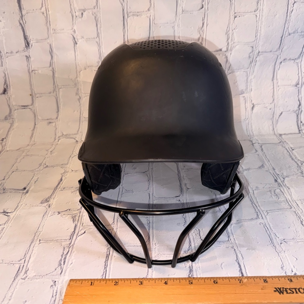EVOSHIELD MATTE BATTING HELMET WITH FASTPITCH MASK
